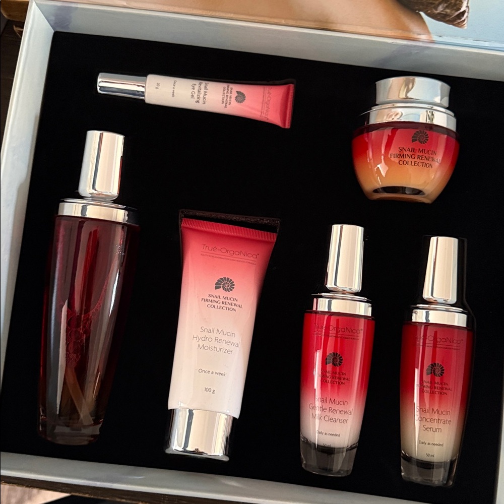 New in box true organica 
Snail Mucin Firming Renewal Collection